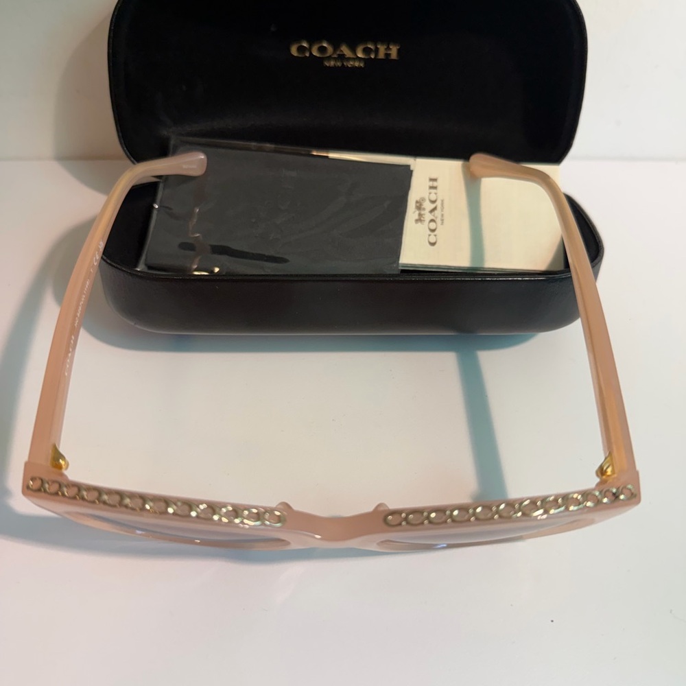 Coach Women's Milky Pink Sunglasses - Picture 4 of 5